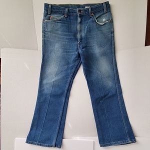 Vintage Levi's 1970's Orange Tab 517. 36X31. GVPWC. Blue Jean.